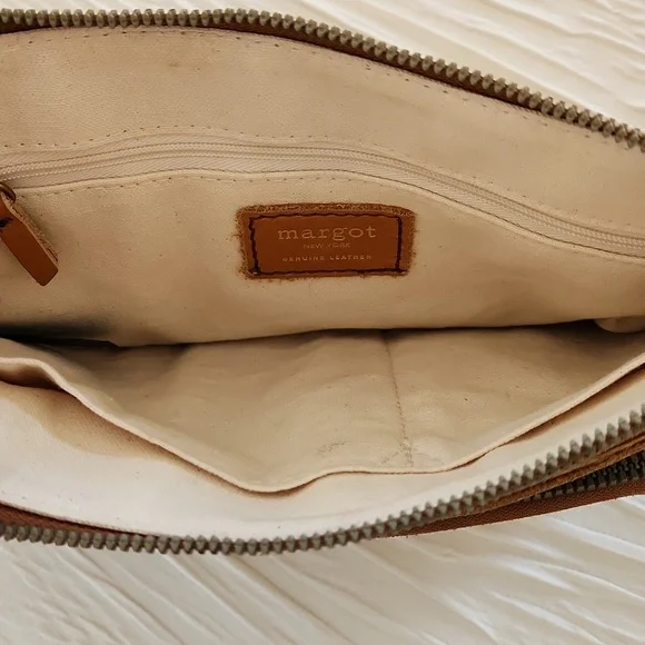 Margot Tan Leather Crossbody Bag - Picture 11 of 14